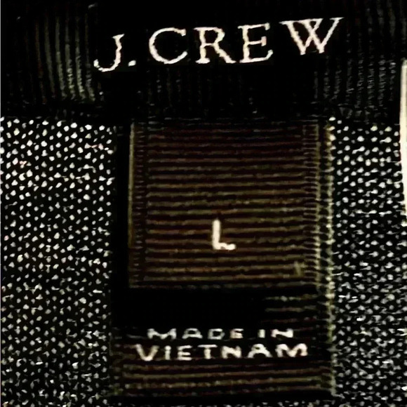 NWT J.Crew Women's Sparkle Bell Sleeve Tee in Charcoal Gray Size Large - Picture 4 of 7